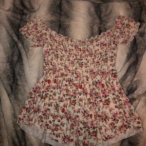 pacsun off the shoulder flowy top